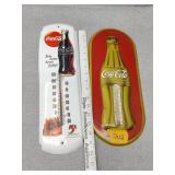Two Coca-Cola thermometers no ship