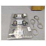 2 pairs metal handcuffs,  sound exciter