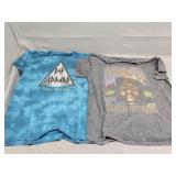 Def Leppard and biggie smalls t-shirt both