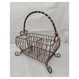 Metal display basket