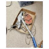 Hand winch, wood pulley and splitter wedge