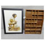 Shadowbox and print has water damage