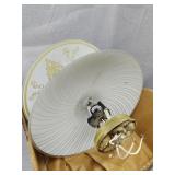 Three vintage lamp shades