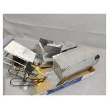 Homemade combine pieces tin