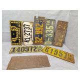 Antique Iowa license plates