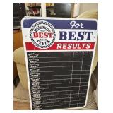 Pillsbury feed sign heavy cardboard 36 x24