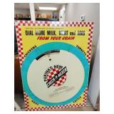 Heavy plastic Purina feed dial sign 48x36