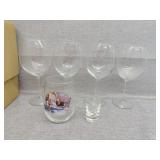 Wine glasses 11 of shorter, 4taller and 2 misc