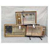 Three older electric heaters