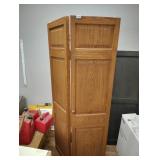 Solid wood bifold door 73.5 tall total width 35.5