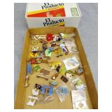 Pins and cigar box