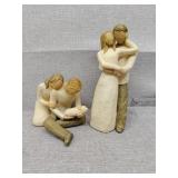 2 Willow tree figures