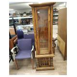 Curio cabinet two shelves 68x21x 15