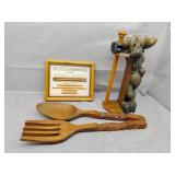 Moose paper towel holder, funny wood processor