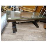 Glass top coffee table 17 x 47x 18