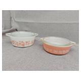 Two pieces Pyrex