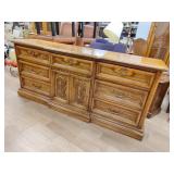 Chest and mirror,mirror hangs above chest see