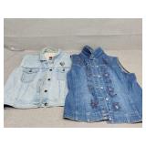 Two denim vest