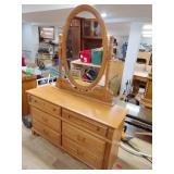Chest with mirror 30x54.5 x 17.5 mirror adds 43