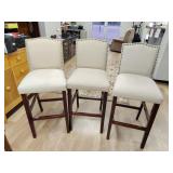 Three bar height chairs