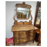 Antique cabinet with mirror 35x44x21 mirror adds