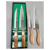 2 maxam and 2 lightning edge knives