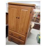 Solid wood cabinet 50 6x31x18