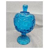 L. E Smith Moon and stars compote