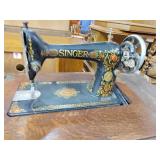 Singer sewing machine and cabinet pedal moves