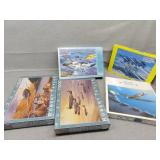 Puzzles all are sealed except for rear left