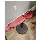 Crank out umbrella and stand