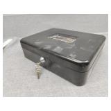 Cash box with key