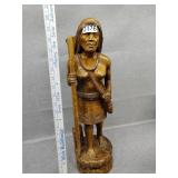 Wood native American figure