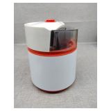 Small battery operated ice cream maker