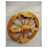 Wagon wheel wall display