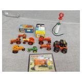 Small tractors and gas display, Snoopy display