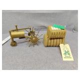 Homemade tractor display, souvenir cotton bakes