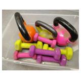 65 lb of weights