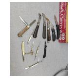 Pocket knives one 3-digit phone Farmers elevator