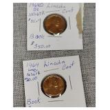 1964 uncirculated, 68D pennies