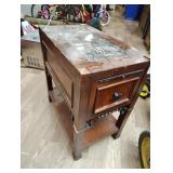 End table with drawer 23x13x22