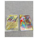 Two pokï¿½mon cards One is holographic