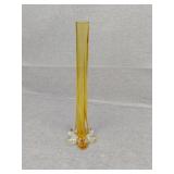 Amber colored vase