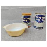 Fire King bowl and cleaners no ship