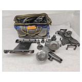 Tablet mounts with tool bag