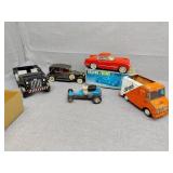 Antique toy vehicles