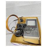 Small zenith TV, watchman and antique headphones