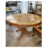 Wood kitchen table 42 in diameter