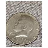 11 Kennedy half dollars most are 1978 One is 91