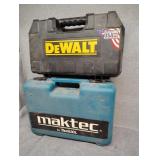 Two empty tool cases